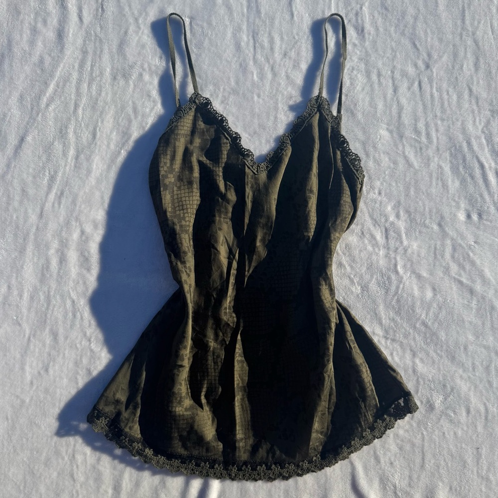 Vintage Black Camisole Top